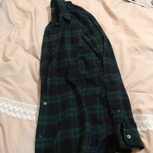 Plaid button down